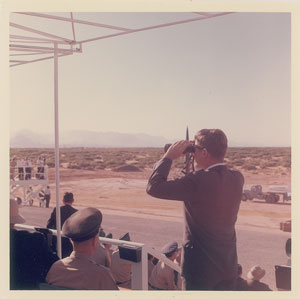 Lot #8063 John F. Kennedy New Mexico Missile Range Original Photograph - Image 1