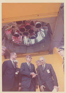 Lot #8058 John F. Kennedy and Wernher von Braun Original Photograph