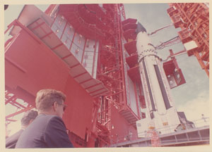 Lot #8066 John F. Kennedy Trip to Cape Canaveral Original Photograph - Image 1