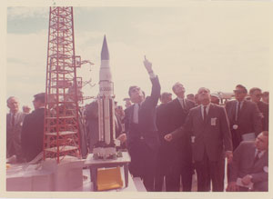Lot #8030 John F. Kennedy and Wernher von Braun Original Photograph