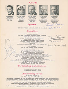 Lot #8196  Apollo 11 Crew-signed Wright Brothers Memorial Dinner Program - Image 3