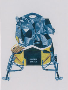 Lot #8145  NASA/Grumman Apollo Lunar Module Transgraphic Brochure - Image 1