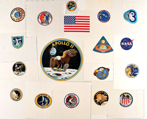 Lot #8133  Apollo Program Corning Beta Cloth Patches - Image 1