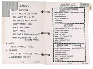 Lot #8529 Jeff Hoffman's STS-75 Flown Ascent Checklist - Image 2