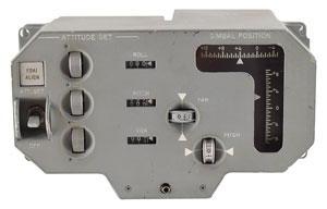 Lot #8107  Apollo Command Module Block I Gimbal Position/Attitude Set Control Box
