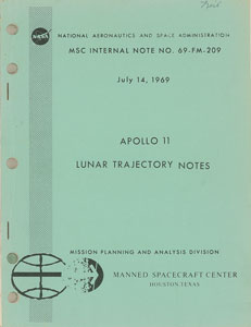 Lot #8217  Apollo 11 Lunar Trajectory Manual - Image 1