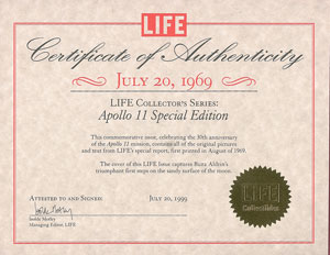 Lot #8174 Buzz Aldrin Signed Life Magazine - Image 2