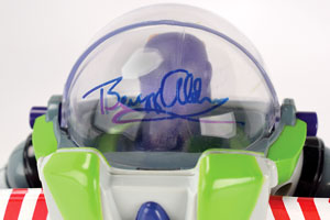 Lot #8376 Buzz Aldrin Signed Buzz Lightyear Toy - Image 4