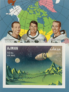 Lot #8137  Astronauts Signed Stamp Collection - Image 2