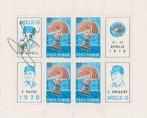 Lot #8137  Astronauts Signed Stamp Collection - Image 7