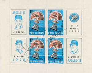 Lot #8137  Astronauts Signed Stamp Collection - Image 8