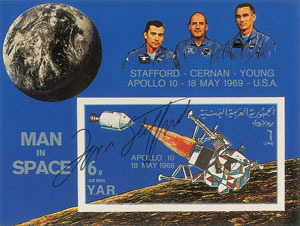 Lot #8137  Astronauts Signed Stamp Collection - Image 9