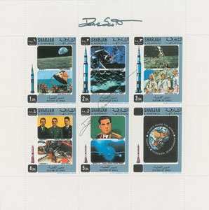 Lot #8137  Astronauts Signed Stamp Collection - Image 11