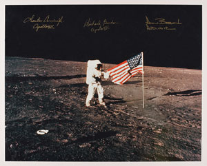 Lot #8292  Apollo 12 Signed Photograph - Image 1