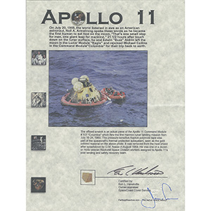 Lot #8395  Apollo 11 and Wright Flyer Artifact Display - Image 5