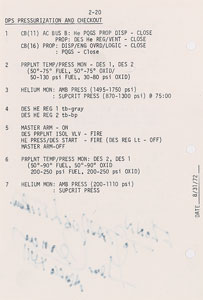 Lot #8348 Gene Cernan Apollo 17 Flown Checklist Page - Image 2