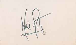 Lot #8253 Neil Armstrong Signature - Image 1