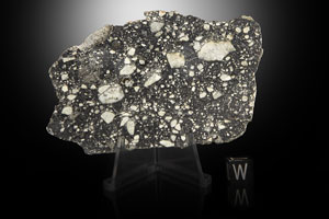 Lot #8012  NWA 11474 Lunar Meteorite Slice - Image 1