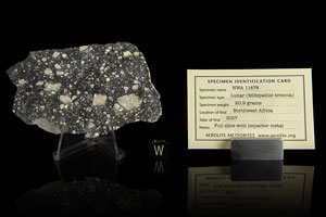 Lot #8012  NWA 11474 Lunar Meteorite Slice - Image 2