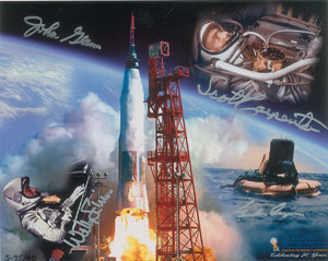Lot #8069  Mercury Astronauts Signed Photograph - Image 1