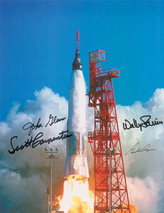 Lot #8036  Mercury Astronauts Signed Photograph - Image 1