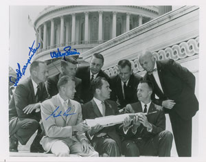 Lot #8035  Mercury Astronauts Signed Photograph