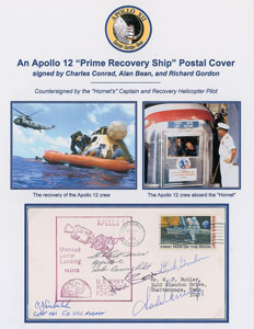 Lot #8414  Apollo 12 Signed Recovery Cover