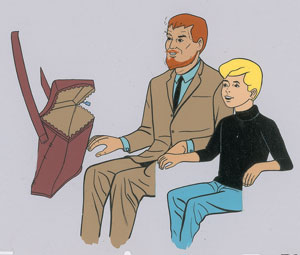 Lot #1068 Johnny and Dr. Quest production cels