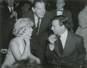 Lot #847 Marilyn Monroe, Yves Montand, and Milton Berle - Image 1