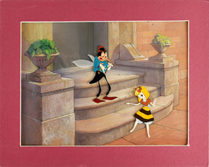 Lot #930 Smack the Mosquito and Honey Bee production cels and production background from Mr. Bug Goes to Town - Image 1