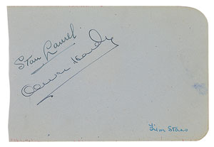 Lot #831  Laurel and Hardy - Image 1