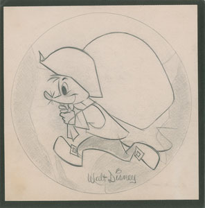 Lot #999 Amos Mouse Original Drawing by Jim Fletcher - Image 1