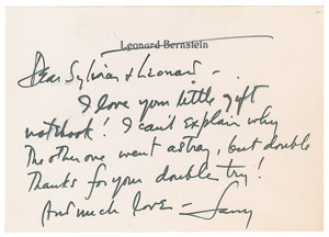 Lot #612 Leonard Bernstein