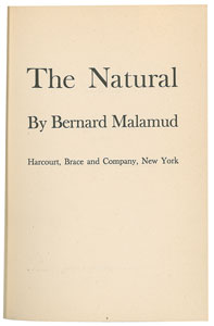 Lot #549 Bernard Malamud