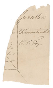 Lot #359 Charles Cornwallis and Charles Townshend - Image 1