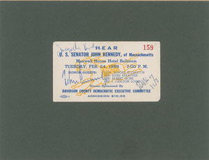 Lot #71 John F. Kennedy, Jacqueline Kennedy, and Robert F. Kennedy - Image 2