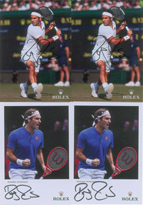 Lot #887 Roger Federer