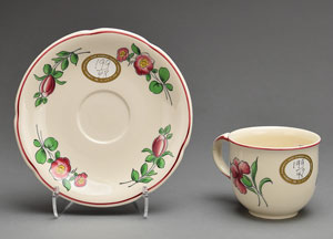 Lot #70  Kennedy China Teacup and Saucer - Image 1