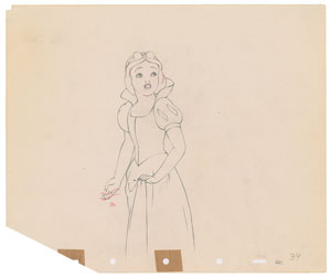 Lot #951 Snow White production drawing from Snow White and the Seven Dwarfs - Image 1