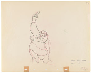 Lot #980 Stromboli production drawing from Pinocchio - Image 1