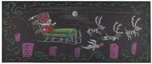 Lot #1047 Jack Skellington and Zero concept storyboard from The Nightmare Before Christmas - Image 1