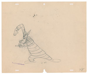 Lot #1064 Wolfie production drawing from Northwest Hounded Police - Image 1