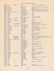 Lot #206  Apple-1 Computer Operation Manual - Image 4