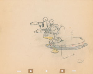 Lot #939 Mickey Mouse production drawing from On Ice - Image 1