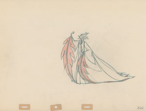 Lot #1011 Maleficent production drawing from