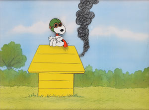 Lot #1072 Snoopy production cel from Peanuts
