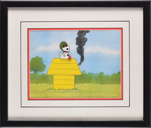Lot #1072 Snoopy production cel from Peanuts television special - Image 2