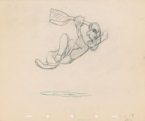 Lot #982 Goofy production drawing from Tugboat Mickey - Image 1