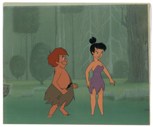 Lot #1008 Ward Kimball and Cavewoman production cels from a Disneyland TV Show - Image 1