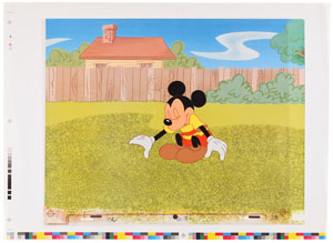 Lot #1035 Mickey Mouse production cel from a Disney television show - Image 1